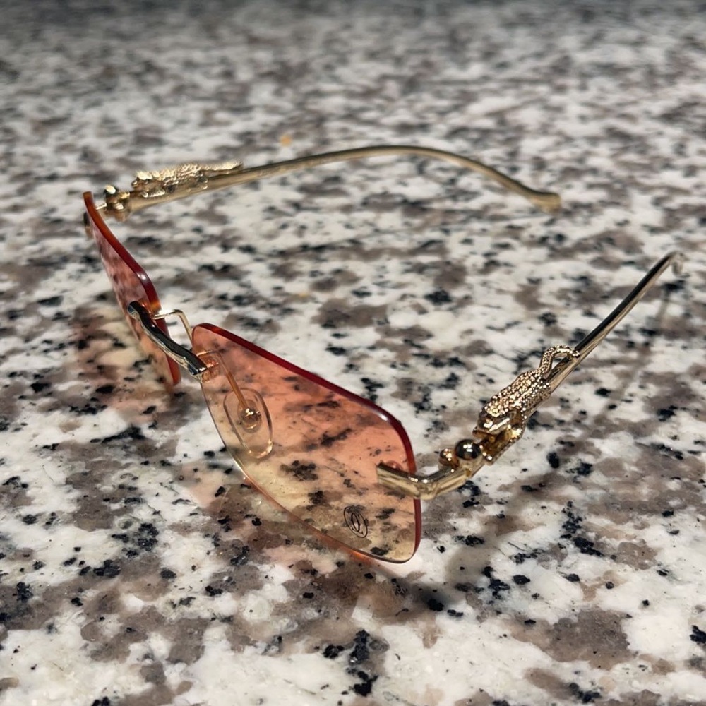 COPY - Vintage Gold panther Cartier glasses. In great condition.